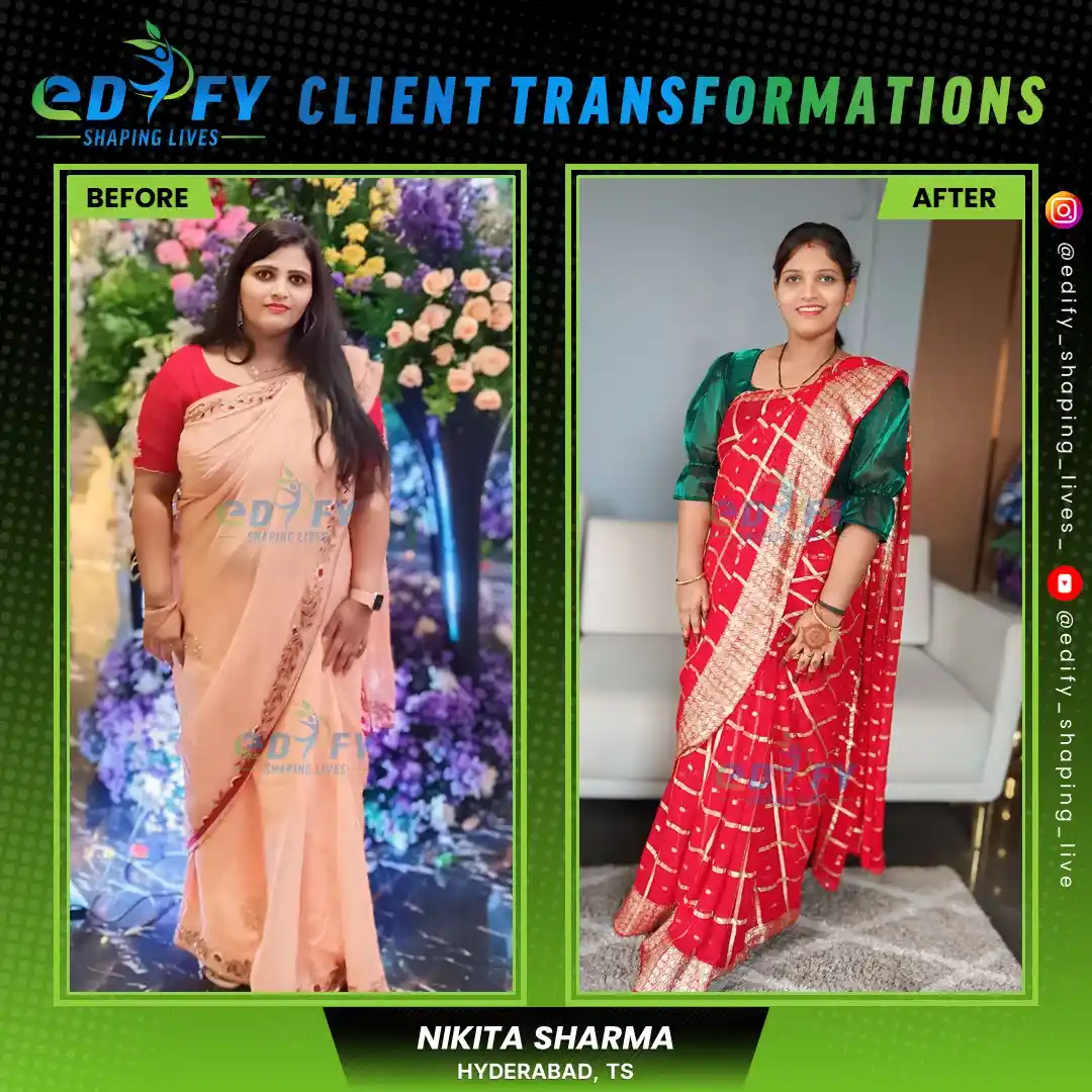 Success Stories of Nikita Sharma from Hyderabad lost weight effectively with our holistic wellness plan