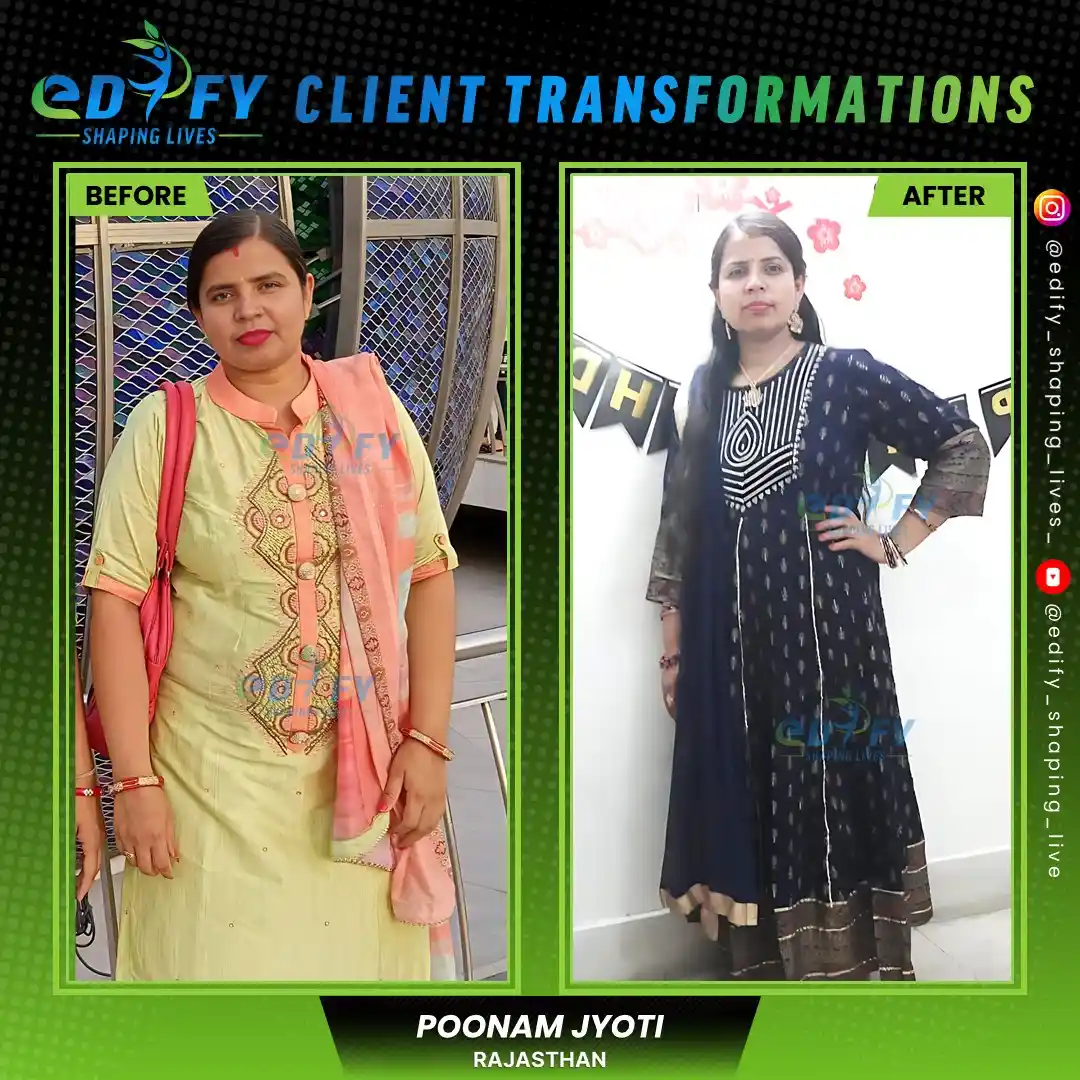 Success Stories of Poonam Jyoti from Delhi relieved Acidity and reduced weight naturally