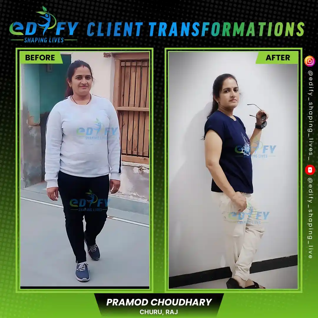 Success Stories of Pramod Choudhary from Churu reached his weight loss goals with structured guidance