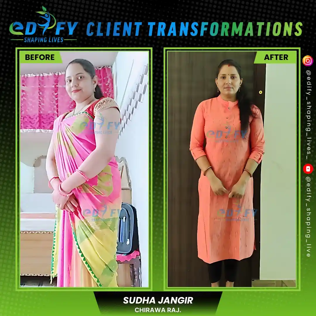 Success Stories of Sudha Jangir from Chirawa lost weight and improved overall wellness