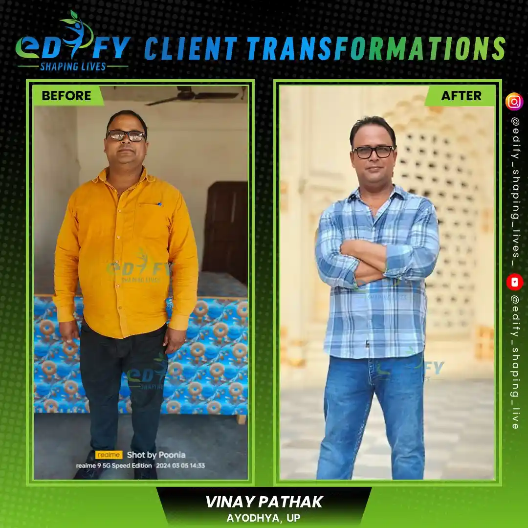 Success Stories of Vinay Pathak from Ayodhya overcame Acidity and reduced excess weight effectively
